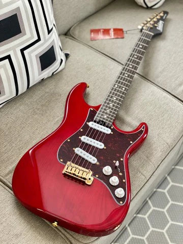 MS-1 Classic SSS ASH in Crimson Red Micarta Neck Nafiri Special Run