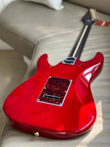 MS-1 Classic SSS ASH in Crimson Red Micarta Neck Nafiri Special Run