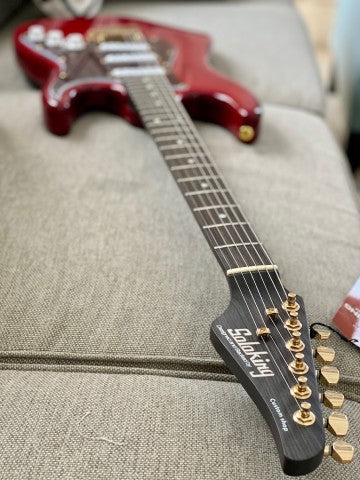 MS-1 Classic SSS ASH in Crimson Red Micarta Neck Nafiri Special Run