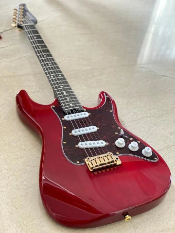 MS-1 Classic SSS ASH in Crimson Red Micarta Neck Nafiri Special Run