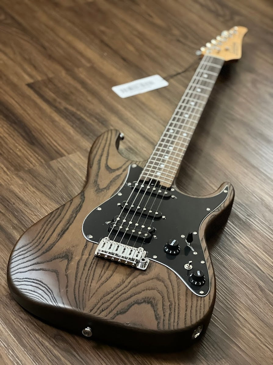 Soloking MS-1 Classic ASH in Torched Black with Rosewood FB