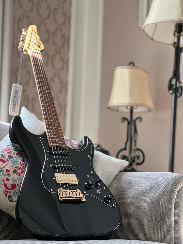 MS-1 Classic Black Beauty Roasted Flame Maple Neck