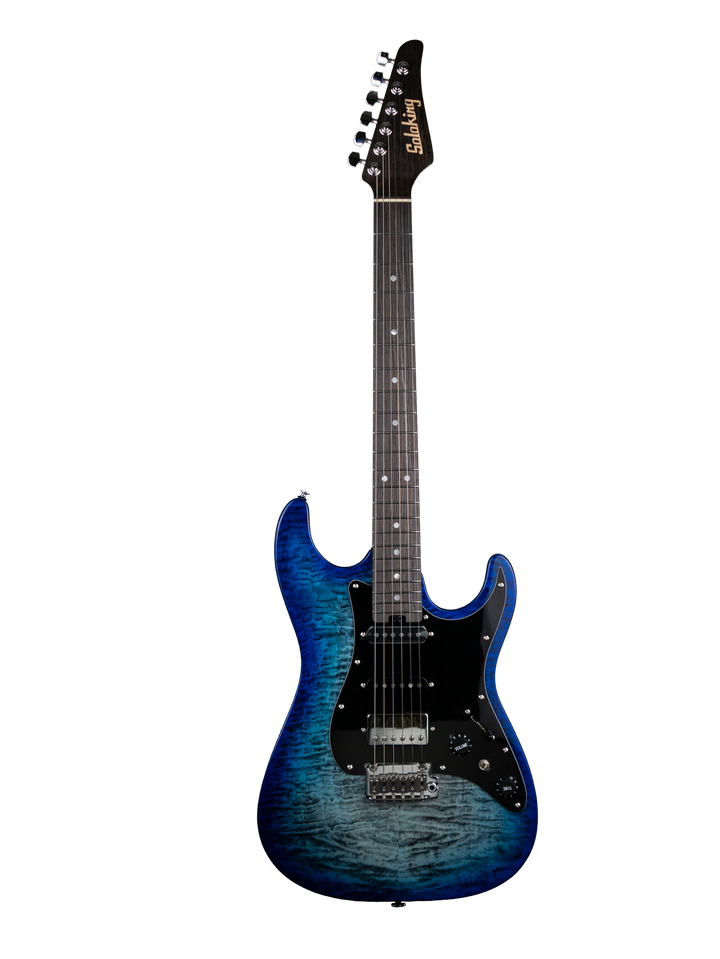 MS-1 Classic MKII Denim Burst Flame Top Micarta® Jescar®