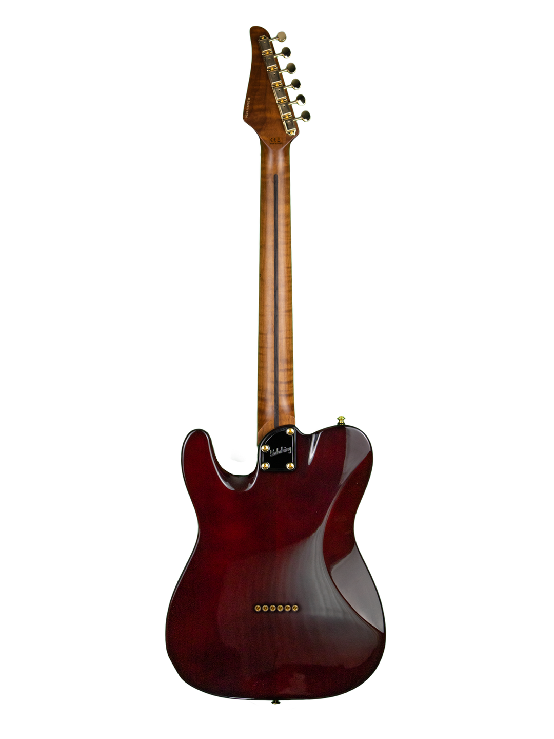 MT-1 FM 22 Deluxe Hotrail with One Piece Roasted Flame Neck in Brown Sunburst