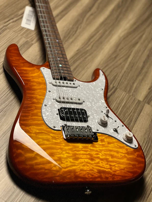 MS-1 Classic MKII in Aged Honeyburst with 5A Quilt  Top Nafiri Special Run