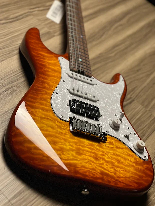 MS-1 Classic MKII in Aged Honeyburst with 5A Quilt  Top Nafiri Special Run
