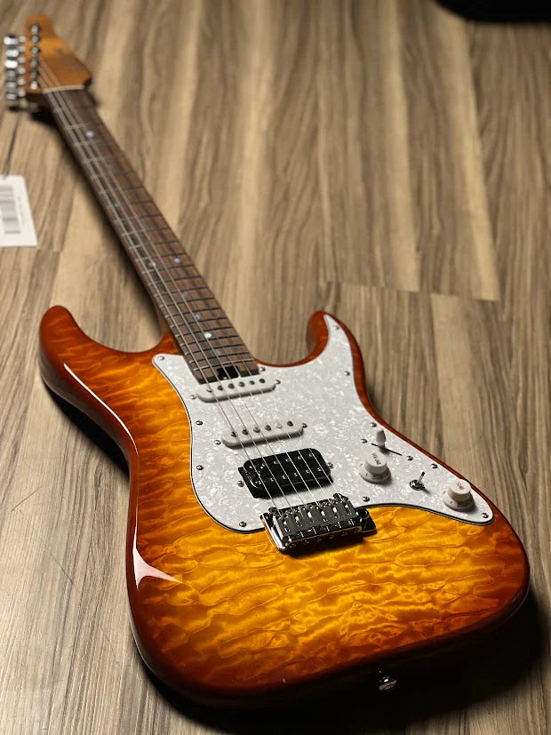 MS-1 Classic MKII in Aged Honeyburst with 5A Quilt  Top Nafiri Special Run