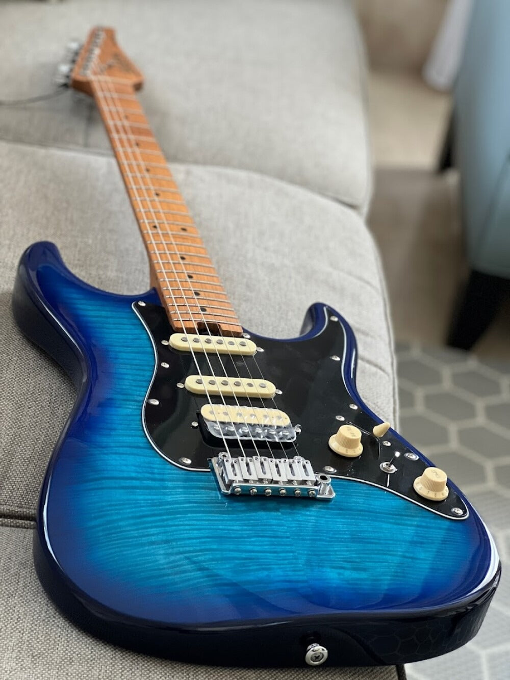 MS-1 Classic MKII Blue Burst 5A Flame Top