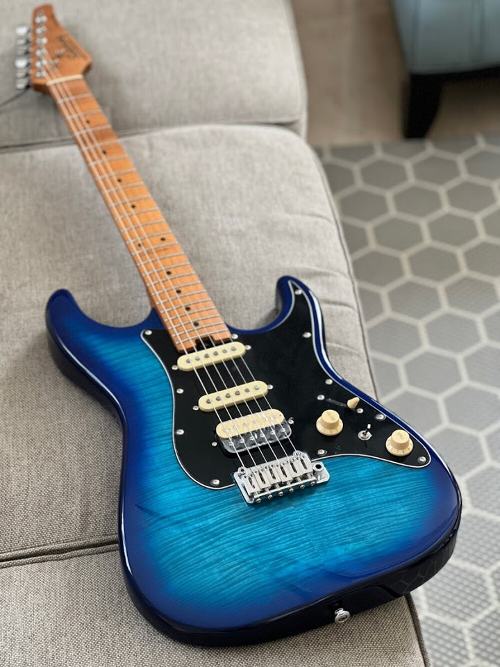 MS-1 Classic MKII Blue Burst 5A Flame Top